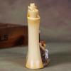 Christmas Manger Shed Statue Religious Nativity Scene Resin Stable Creche Figurine for Xmas Tabletop Decoration