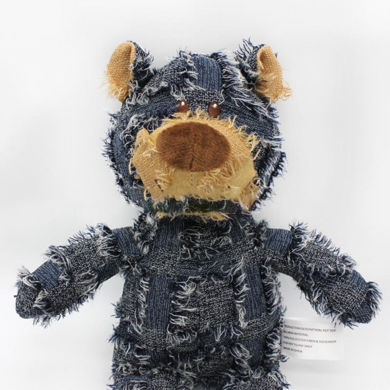 Animal de companie Câine Urs Jucării de plus Jucării de pluș în 3 culori scârțâind