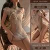 Sexy Underwear Sexy Vintage Embroidered Cheongsam Transparent Hot Temptation Uniform