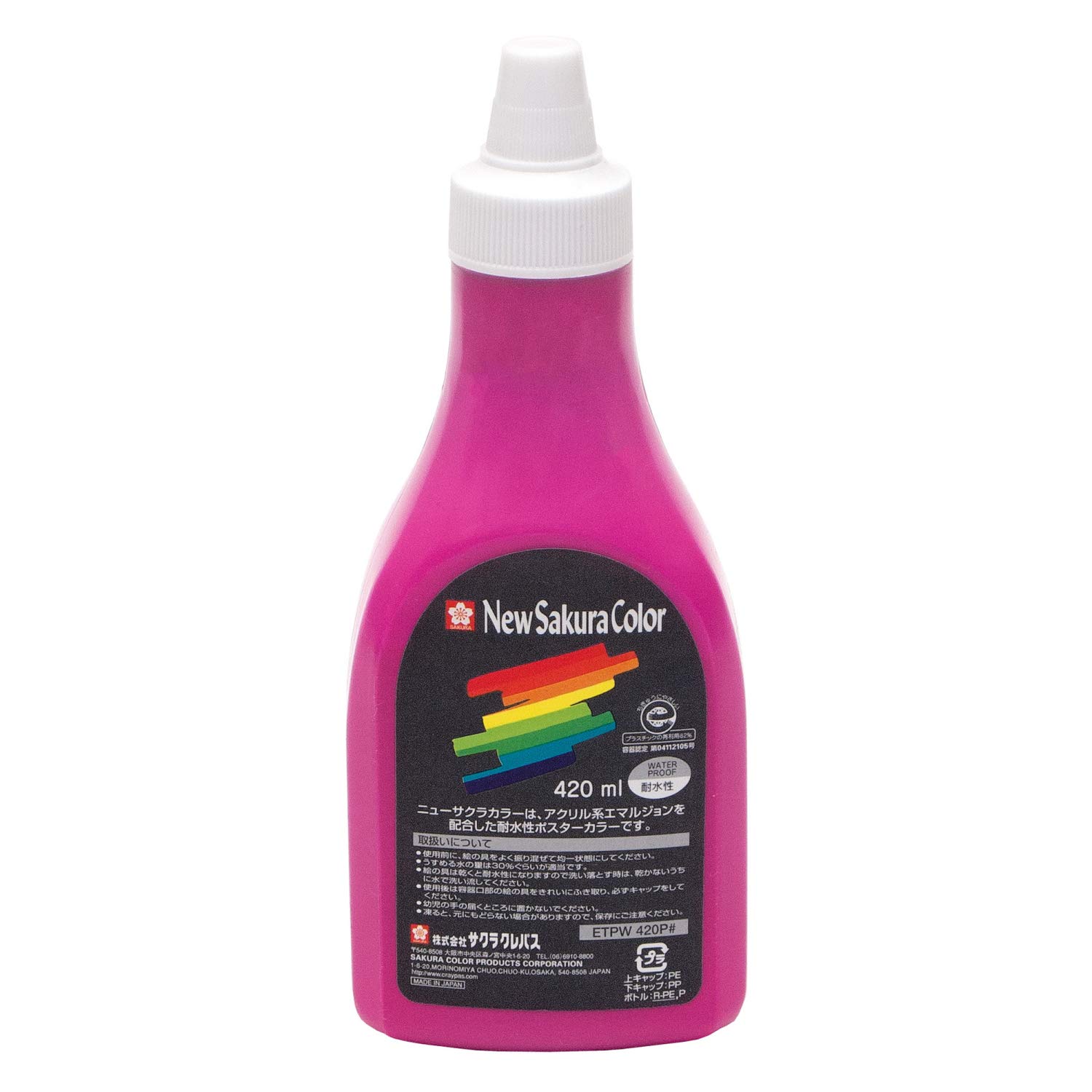 

Sakura Acrylic Poster Cray-Pas Color, 420ml, Rose, ETPW420P#120