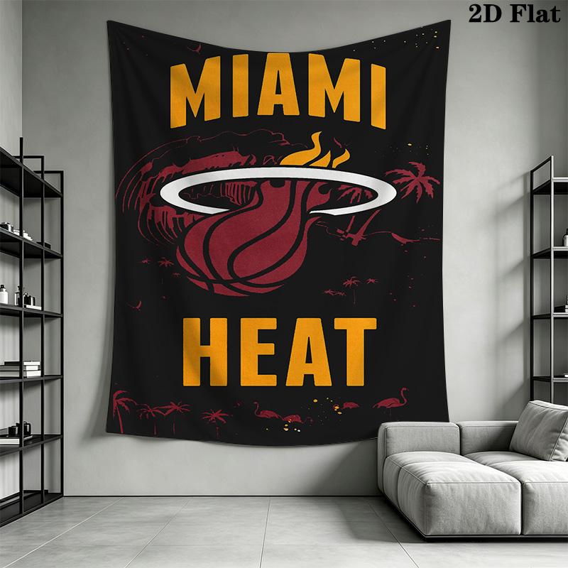 Miami Heat Fire Passion Threepiece Set 1 Duvet Cover 2 Pillowcase Without Core Bedding Set Christmas Birthday Gift