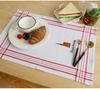 1Pc 40x60cm Cotton White Home Waffle Embroidered Tea Towel Table Napkin Place Mat Kitchen Dishcloth Xmas Gift