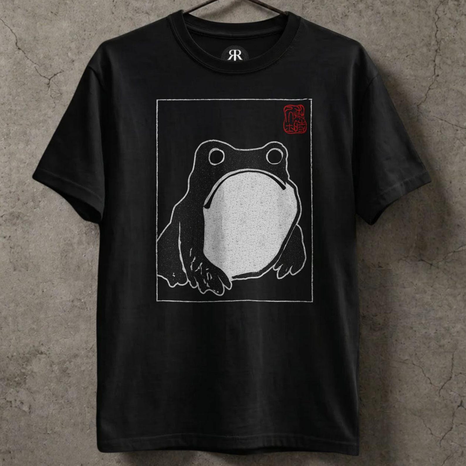 Unimpressed Frog Shirt - Matsumoto Hoji Japanese Art Graphic Tee 2XL