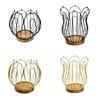 Rustic Coffee Pod Keeper With Solid Wood Base Spacious Metal Espresso Capsule Storage Tary For Kitchen Organization
