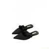 2025 Summer New women Versatile Comfortable Purple sandal with Butterfly Knot Fashionable Simplicity Baotou women Half Slippers
