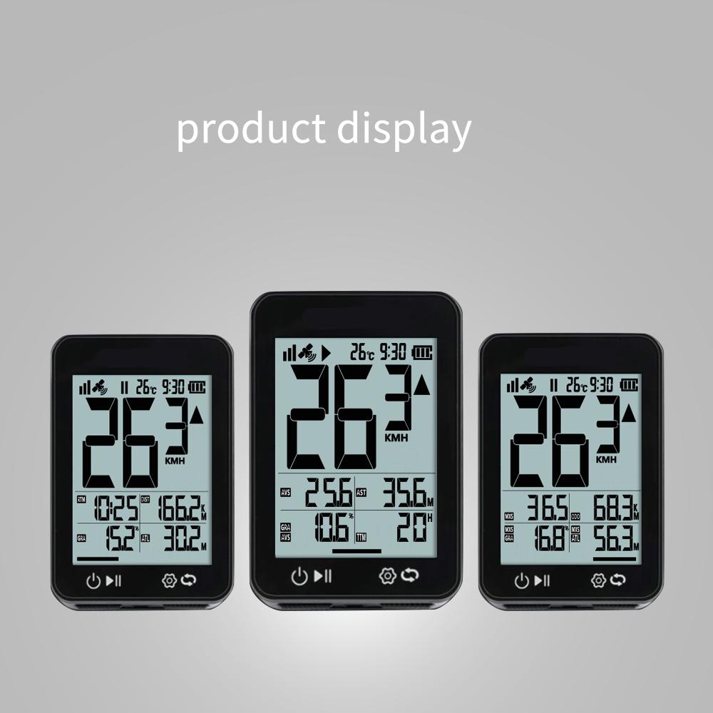 Wireless Bike Computer Speedometer Odometer Stopwatch Waterproof Rechargeable GPS Bicycle Computer Cycling Accessories