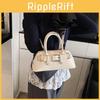 Handbag Shaped Shell Solid Color Single Shoulder Crossbody Bag Fashion Women
