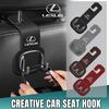 Car Headrest Hook Premium Suede Rear Seat Hanging Dual Hook For Lexus GS IS LS500h ES260 ES300h RX350h NX260 UX260 LM LC RZ450e