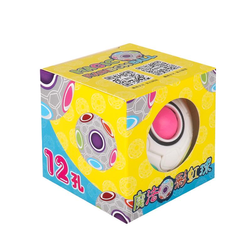 Cross-Border Children's Educational Magic Rainbow Ball - Special-Shaped Decompression Cube Toy