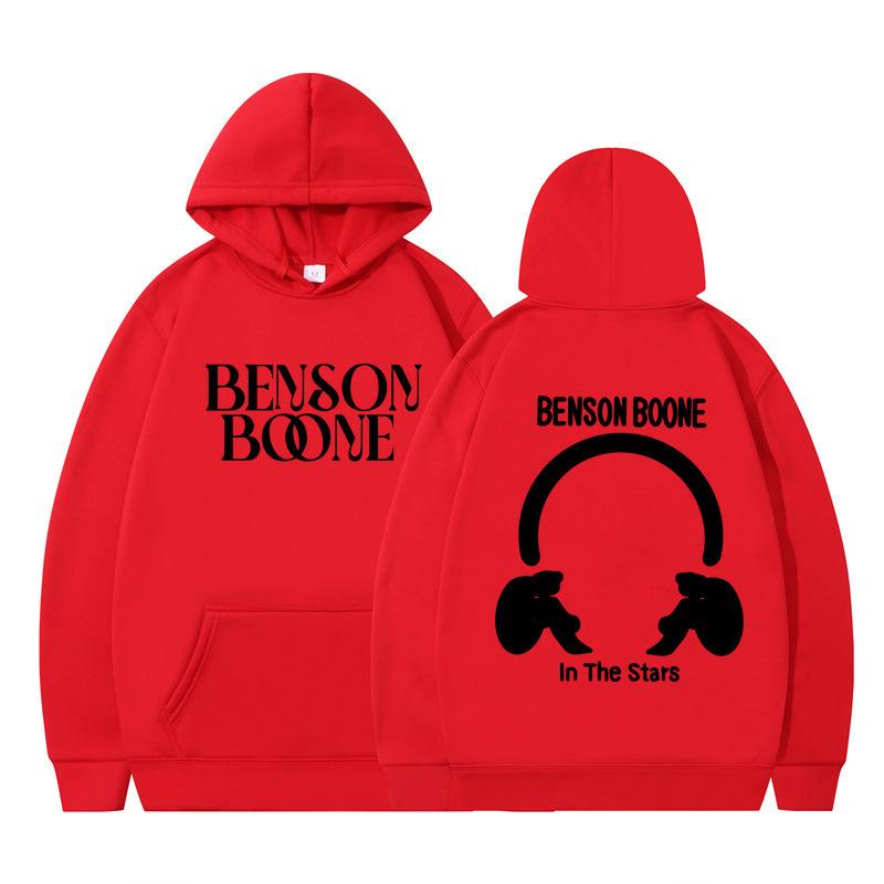 Hooded Sweater Harajuku Funny Benson Boone Sweater Long Sleeve Men's and Women's Pullover
