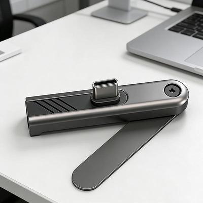 240W Usb C To Usb C 360 Degree Rotating Bracket Adapter Type C Fast Super Charging Phone Cable Stand Adapter For Phone