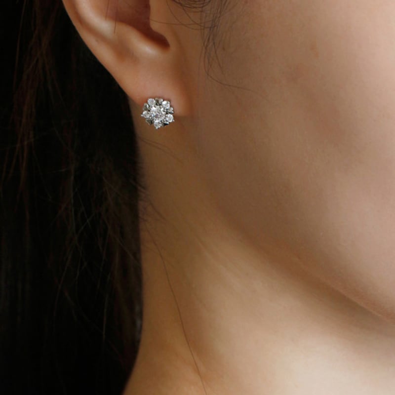 noonoo fingers Heart Blossom Earrings