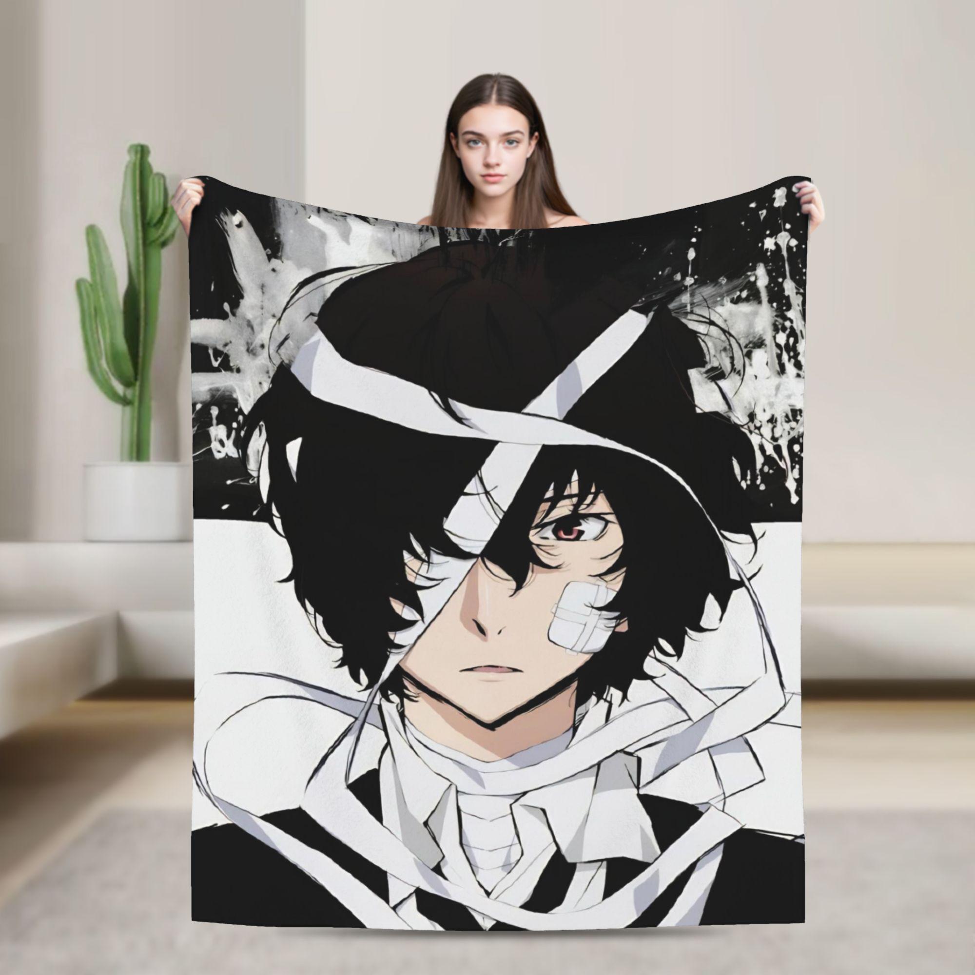 

Dazai Bungo Stray Dogs Blankets Flannel All Season Multifunction Ultra-Soft Throw Blankets for Bed Car Bedspread 75x90cm