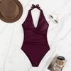 New swimsuit women's fashion bikini European and American onesie sexy one-piece beach swimsuit swimsuit