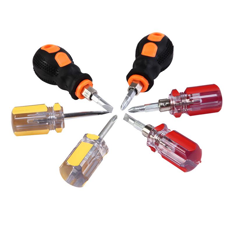Xindun Mini Dual-Purpose Screwdriver with Cross-Shaped and Flathead Tips