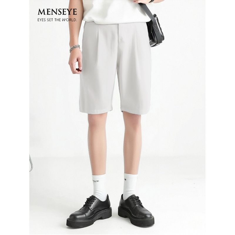 Menseye Men's Shorts Men's Summer Breathable Dress Pants Business Casual Pants Versatile