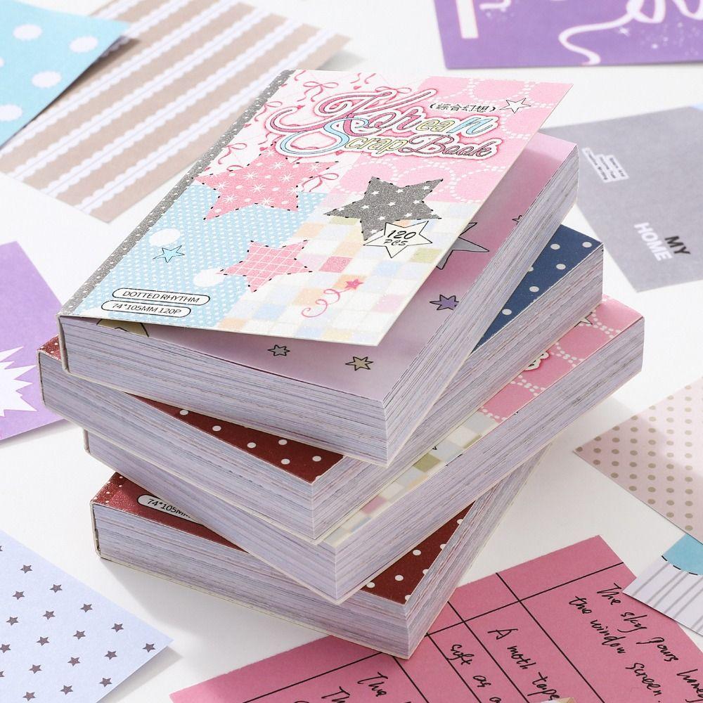 for M5 Inner Page Memo Pad Refill Pages 120 Sheets Scrapbook Paper Set Material Book  DIY Journal