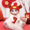 New Year's Pet Cat Hat and Headgear, Cute Cat and Dog Costume Accessories, Transform Into Dog Headgear