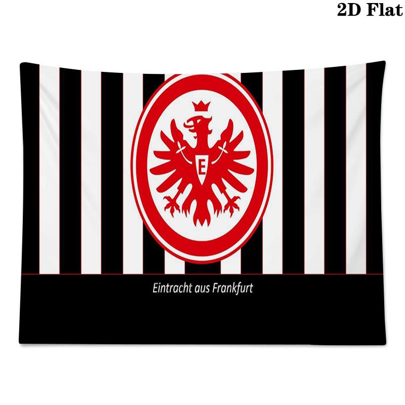 Eintracht Frankfurt logo Wall Tapestry Aesthetic Wall Hanging Printed Fabric Blanket Decorative Tapestries for Bedroom Living Room Home Decor