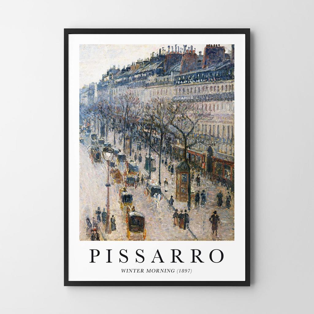 Plakat Pissarro zimowy poranek