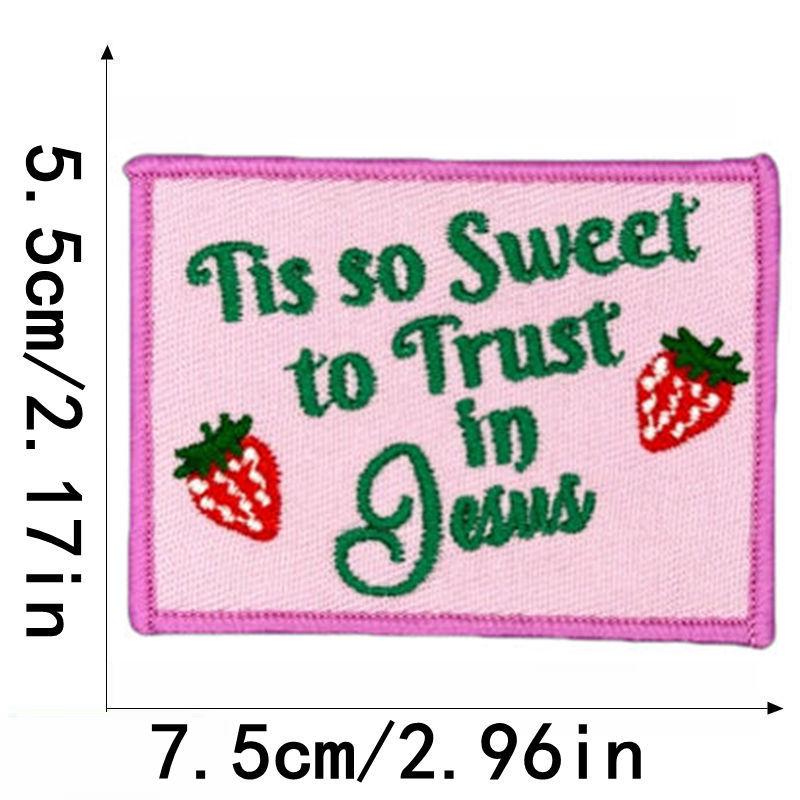 Liteon English Letter Embroidery Cloth Label for Hats, Bags, and Clothing Decoration