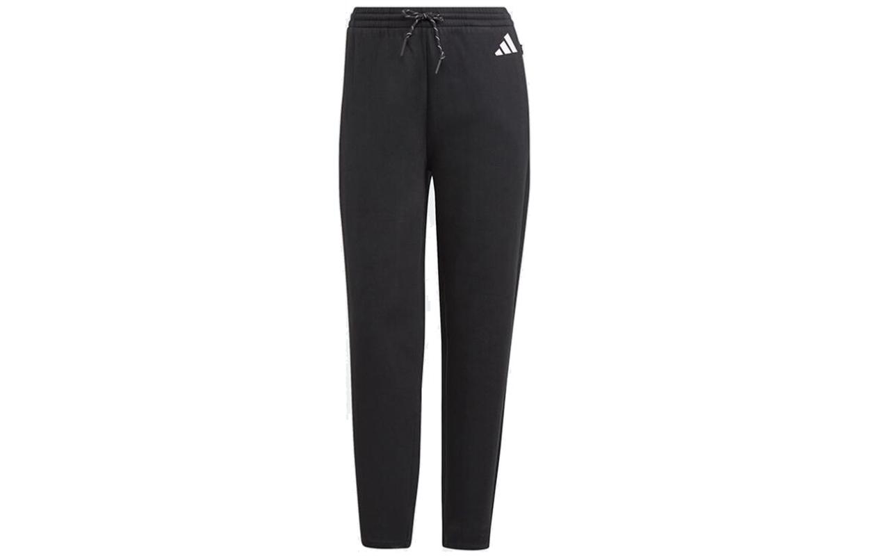 

Adidas Knitted Sweatpants Women s Black Moderate Straight Fit Pants GL9475 L