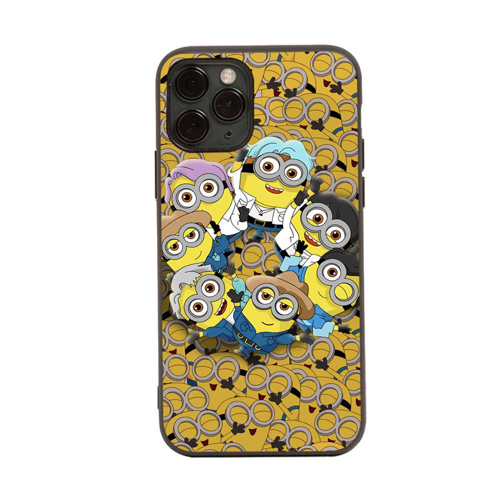Deksel til Xiaomi Poco X6 X4 M5 M6 F5 F6 C65 C55 C50 C51 C40 Redmi Note 7 8 14C A3X 13C 12C 11 10A 9C Pro Svart Mykt Deksel MI30 Søte Minions