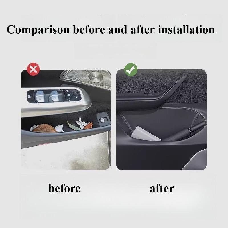 Car Interior Decoration For Lexus ES 2018-2025 Door Storage Mat Box Door Groove Mat Accessories and Accessories Modification