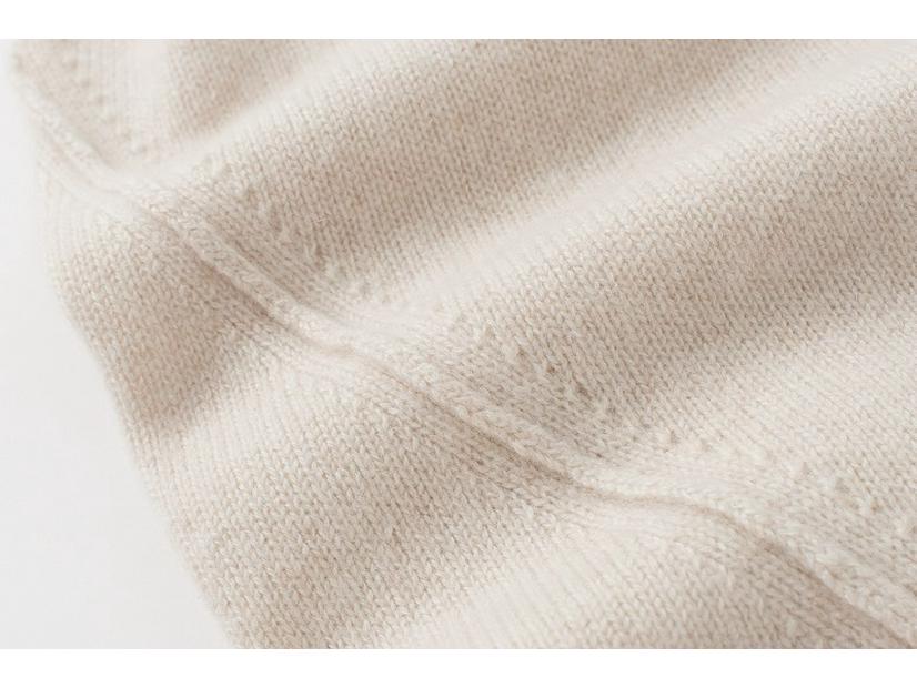 100% Pure Cashmere Women's Sleeveless V-Neck Cardigan, Inner Mongolia Wool Knit Vest