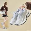 New spring fashionable versatile sports shoes running casual comfortable thick soled height increasing women's shoes
