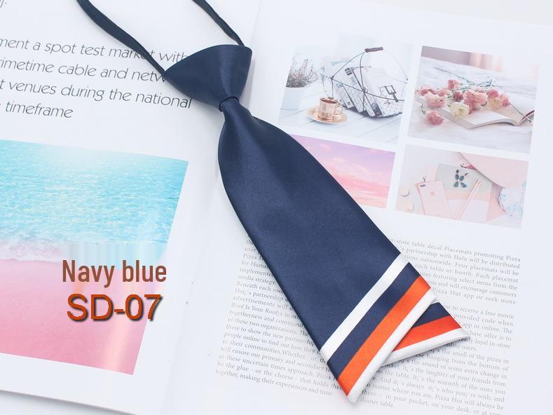 Korean Style Silk Blend Double Layer Bow Tie for Women - Academy Style JK Uniform