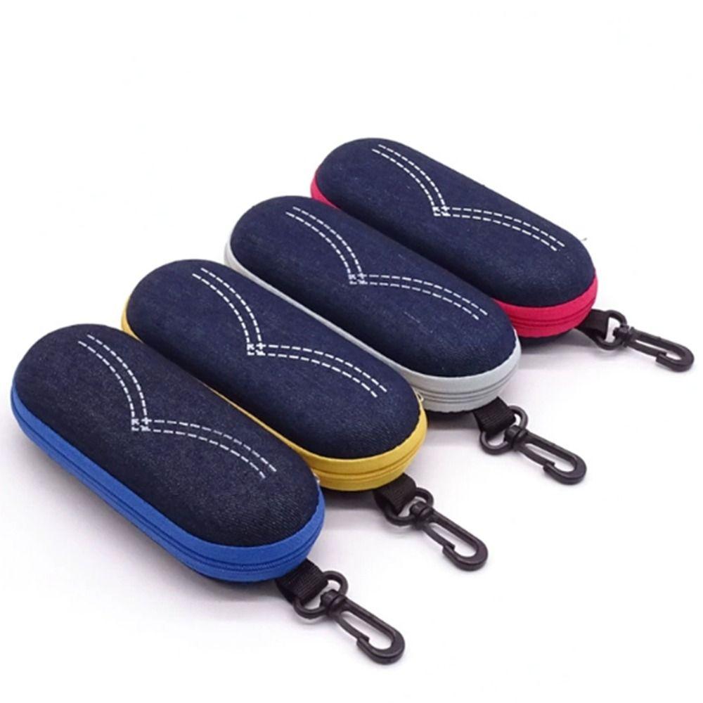 EVA Zipper Eyeglasses Case Anti-pressure Colorful Sunglasses Hard Case with Hook Glasses Protective Cover Glasses Accessories