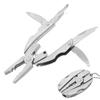 Portable Stainless Steel Multi-Tool Pliers Knife Keychain Screwdriver - Perfect For Outdoor Use!
