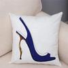 Women'S High Heel Shoes Throw Pillow Cover With Short Plush Print For Living Room Sofa Decoration Cushion Cover Pillow Covers