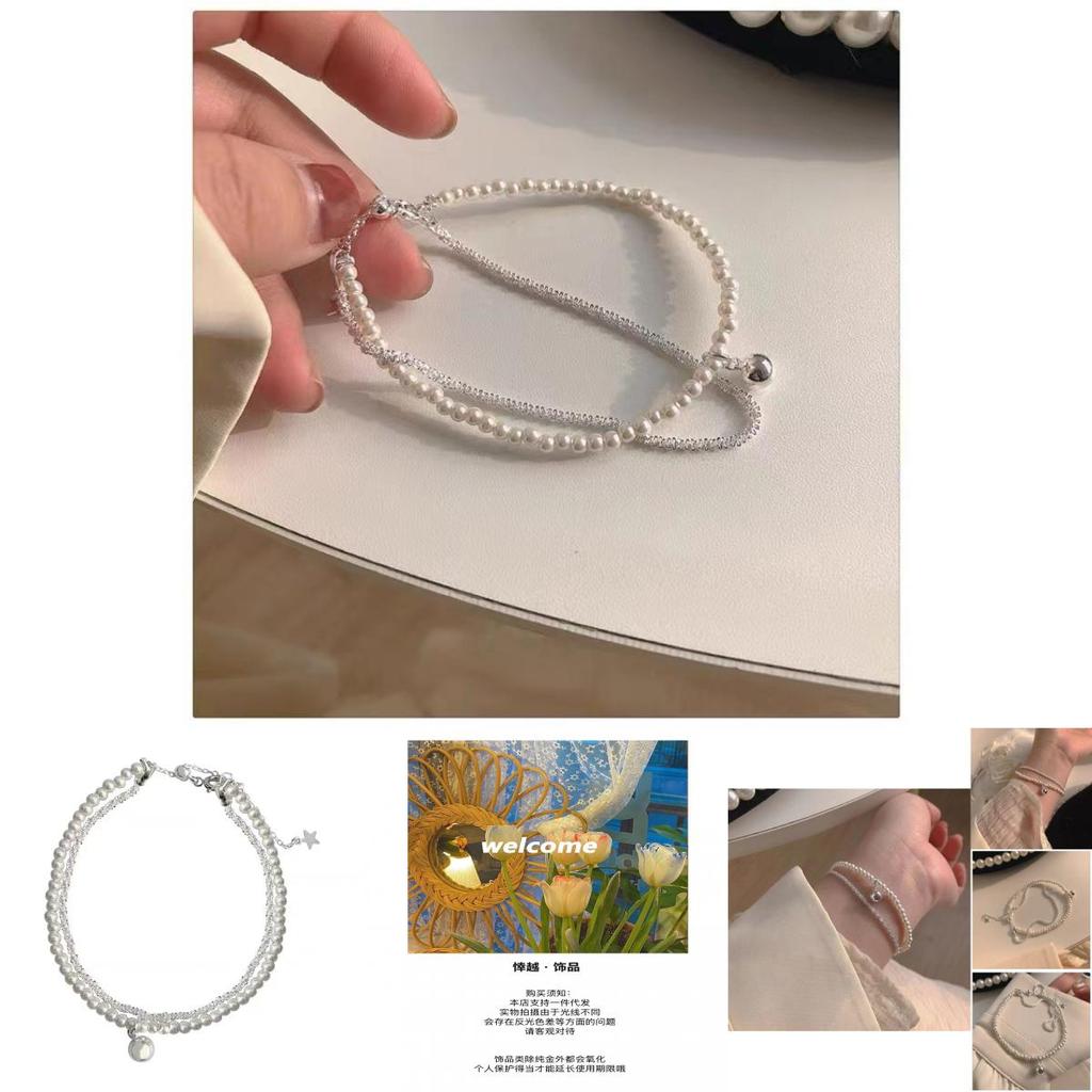 Stylish Geometric Faux Pearl Bracelet For Women Trendy Luxe Summer Accessory