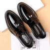Neue Herren Quasten Loafer Mode Spitzschuh Niedriger Absatz Kleiderschuhe Luxus Lackleder Business Formelle Schuhe Männliche Hochzeitsschuhe