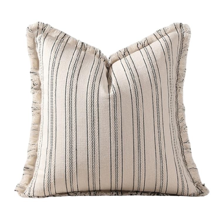 Декоративная жаккардовая наволочка Удобная наволочка для спальни Стильная наволочка Аксессуары для подушек для дивана чёрный 1090₽