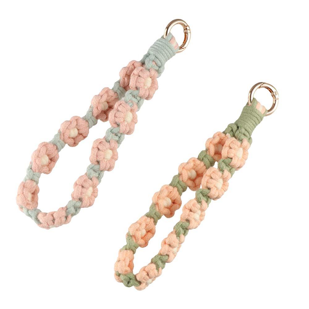 Phone Wristband Boho Phone Case Rope Korean Style Wrist Lanyard Bracelet  Earphone Case