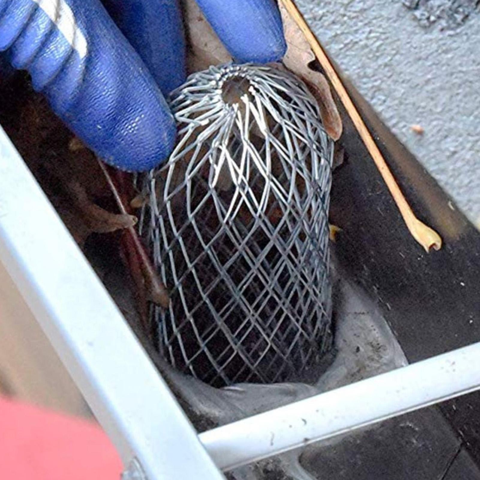 

4Pcs Gutter Guard Leaf Filter Strainer Down Spout Strainers Gardening Anti Blocking Tool