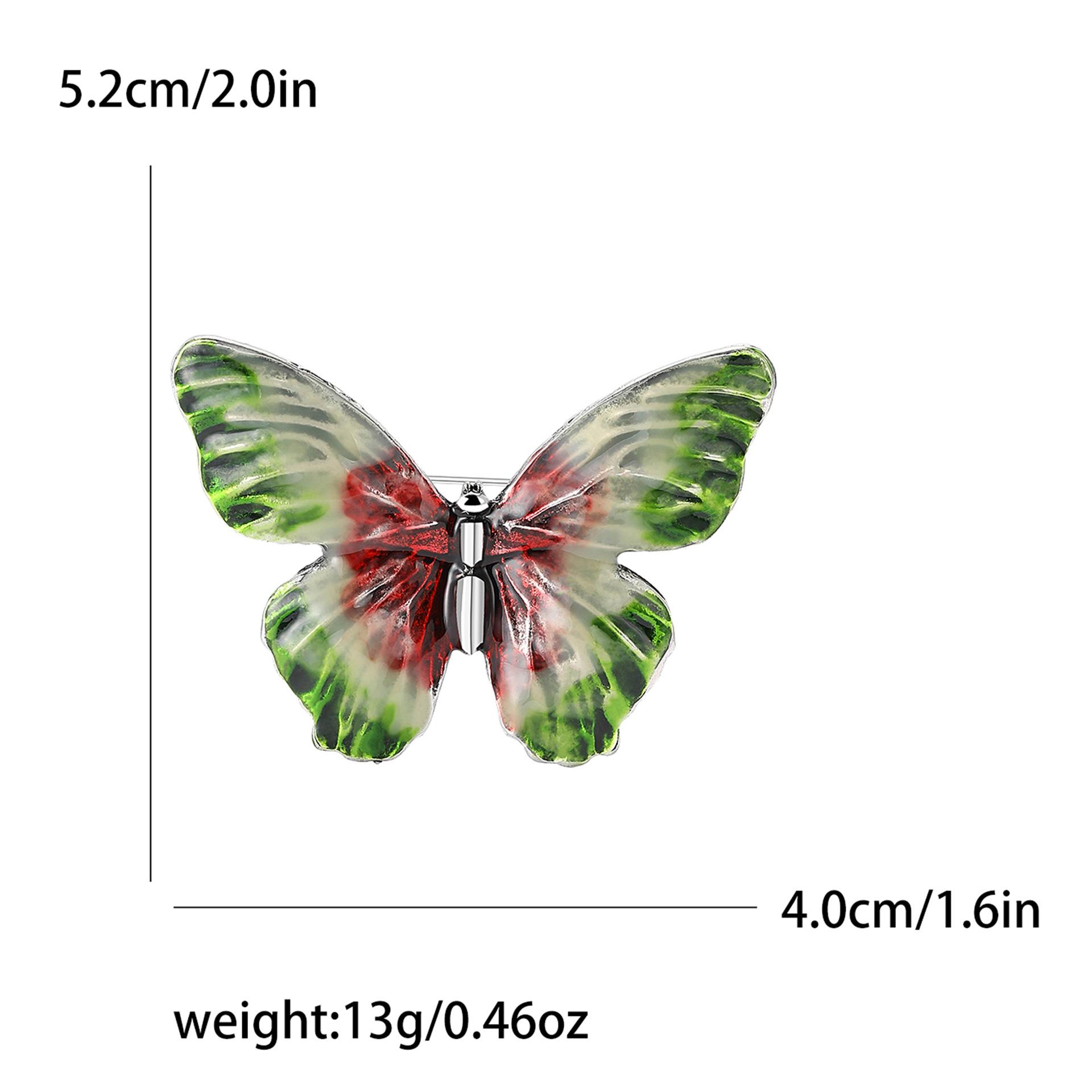 

Ретро простая брошь-бабочка из эмали из сплава темперамент персонализированный женский костюм кардиган корсаж ювелирные изделия булавка