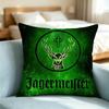 Jagermeister-R Logo-O Pillow Case Square Double-Sided Sofa Cushion Cover Bedroom Bedside Pillow Gift