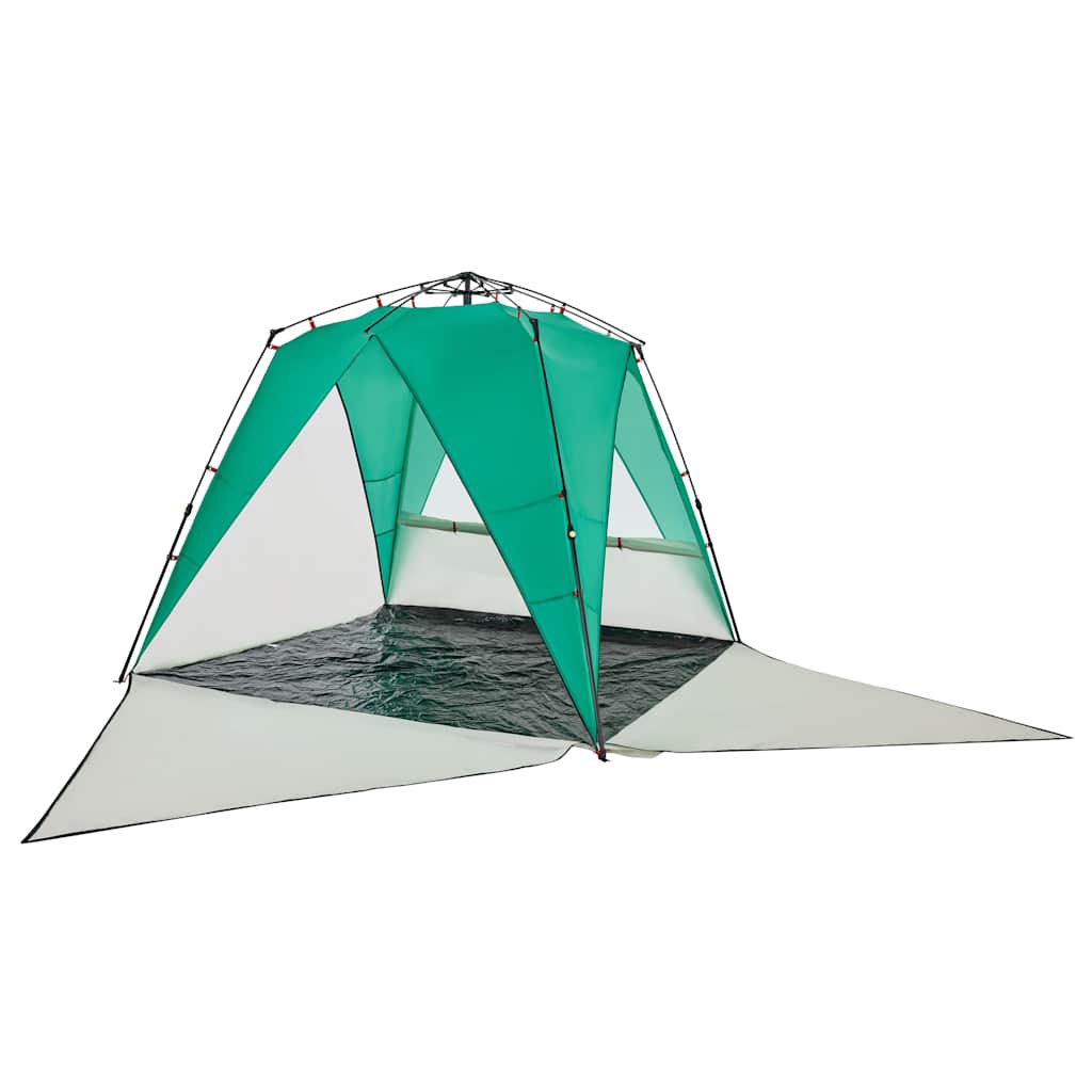 Beach Tent for 4 Persons Sea Green Quick Release Waterproof