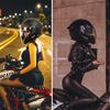 Cool Rider Bluetooth Full Face Motorcycle Helmet: Safe, Long Battery Life, Built-in Earphones, Wide View for Navigation