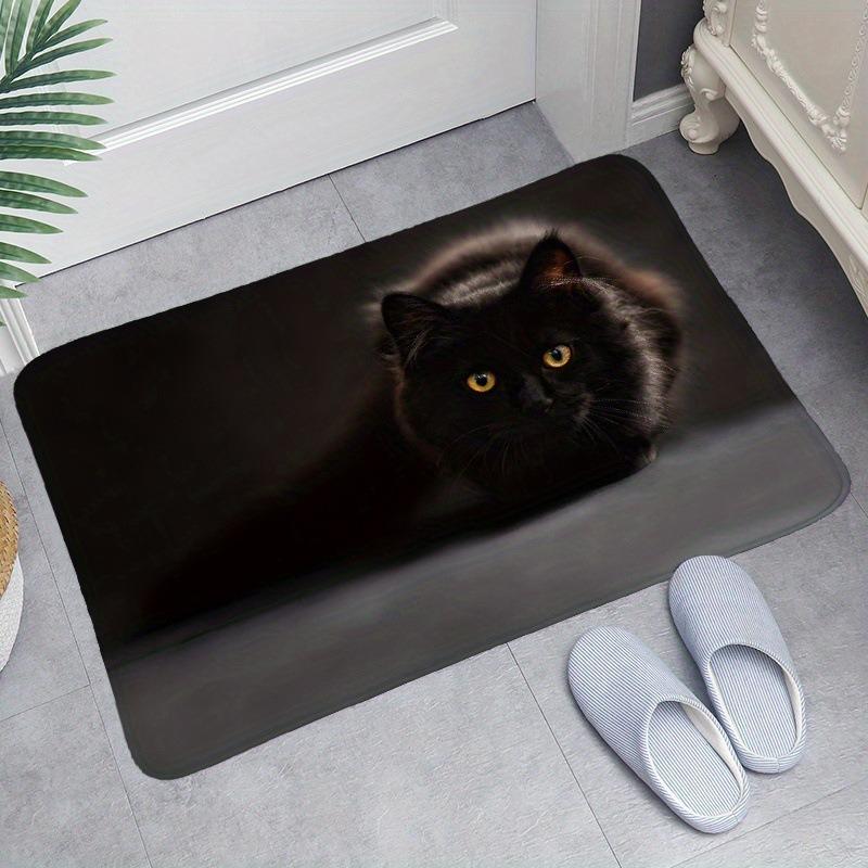 Cute Cat Dog Pattern Mat Bathroom Absorbent Bedroom Door Rug Kitchen Balcony Living Room Entrance Carpet Home Decoration Welcome