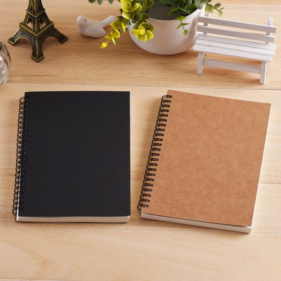 Spiralbokbindning Blank Att Göra-anteckningsbok Papper Innersida Dagbok