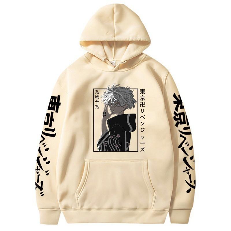 Anime Tokyo Revengers Takemichi Hanagaki Hoodie Sweatshirt Men Fall Casual Streetwear