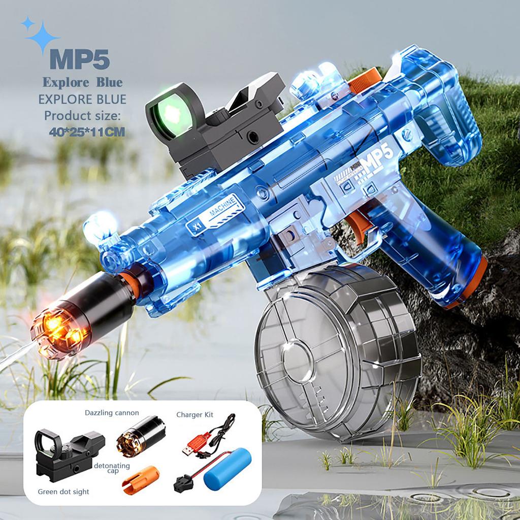 Water Toy Large Capacity Cool Flash Light Linkage Self-priming Water Electric Burst Water