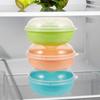 3 Pcs Bread Box Storage Cake Stand with Lid Cupcake Holder 1250X1250X650CM Pp Bagels Plain Boxes Keeper Container Airtight