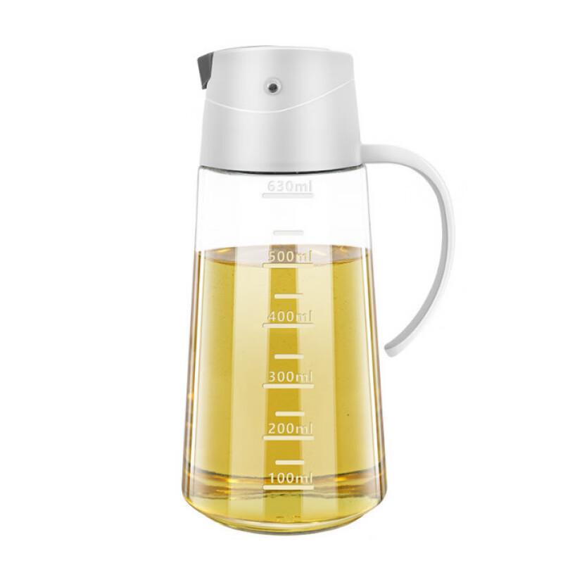 Shangqi Glass Oil Dispenser with Handle, Automatic Opening