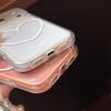 **Simple White Heart Line Design Phone Case for iPhone 15/14, Compatible with Apple 16, Round Edge, Suitable for iPhone 17 Pro Max**